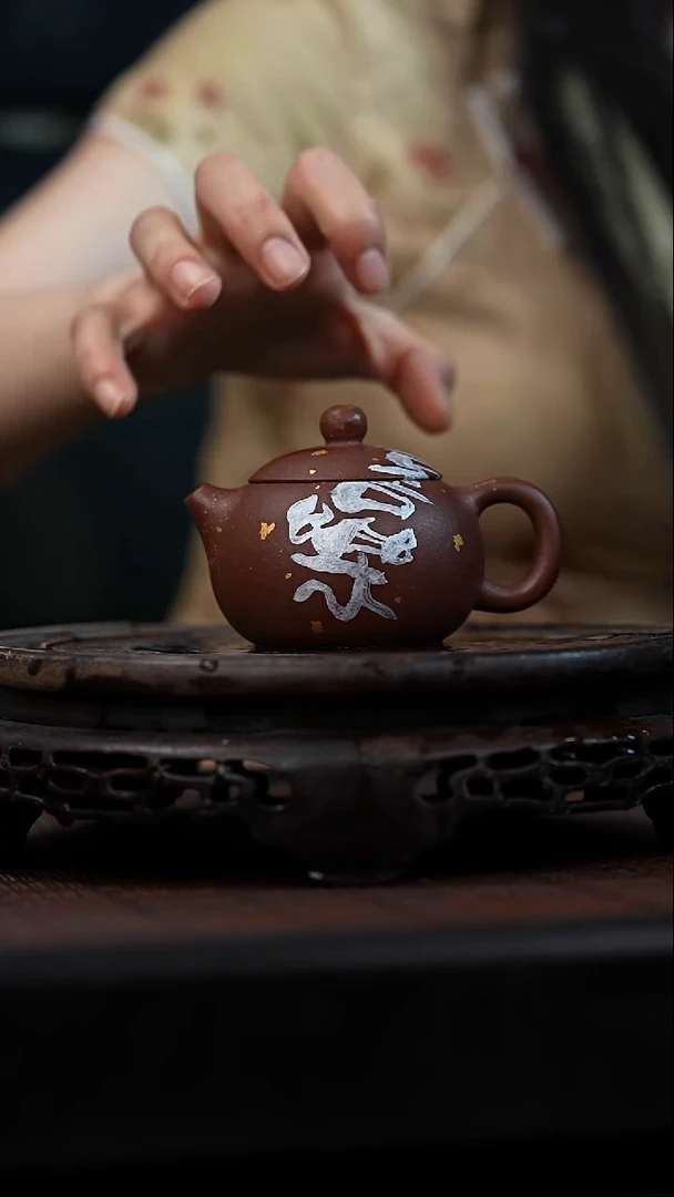 茶壶紫砂宜兴岁颐传砂原矿全手13