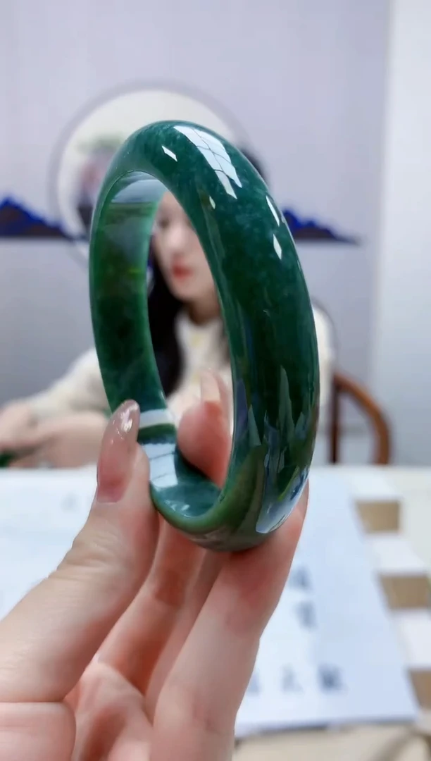 未镶嵌定制翡翠4852jw-毛货手镯（63圈）179