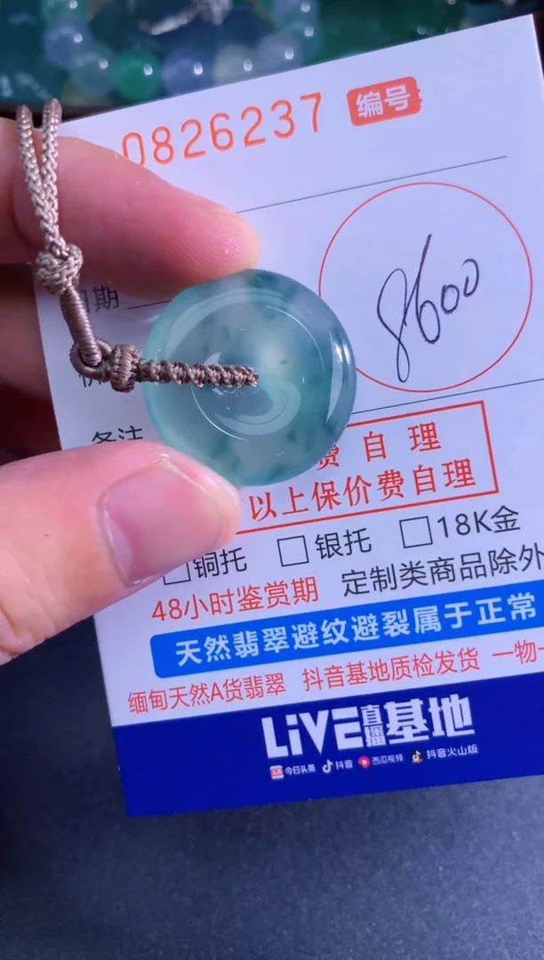 颈饰未镶嵌翡翠天然A货翡翠