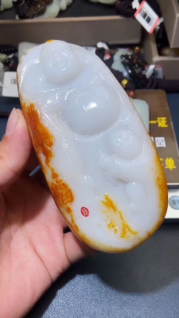 和田玉未镶嵌颈饰厚**物HX