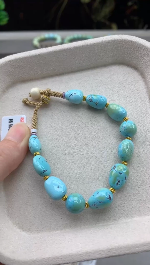 未镶嵌绿松石手绳E151