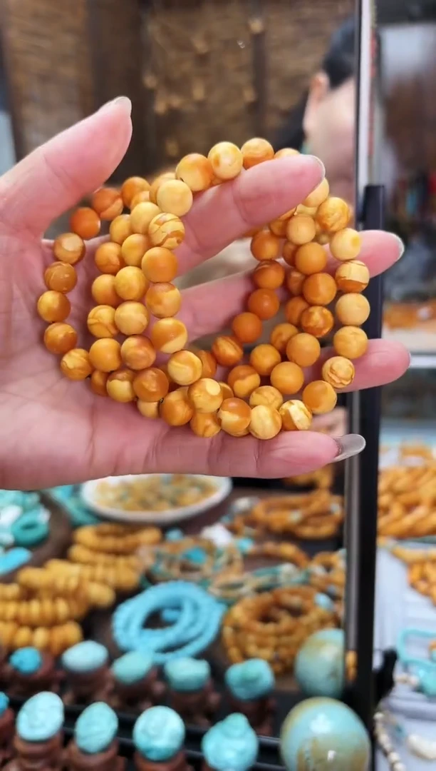 【闪购商品】琥珀手串未镶嵌9mm手串多样发其一