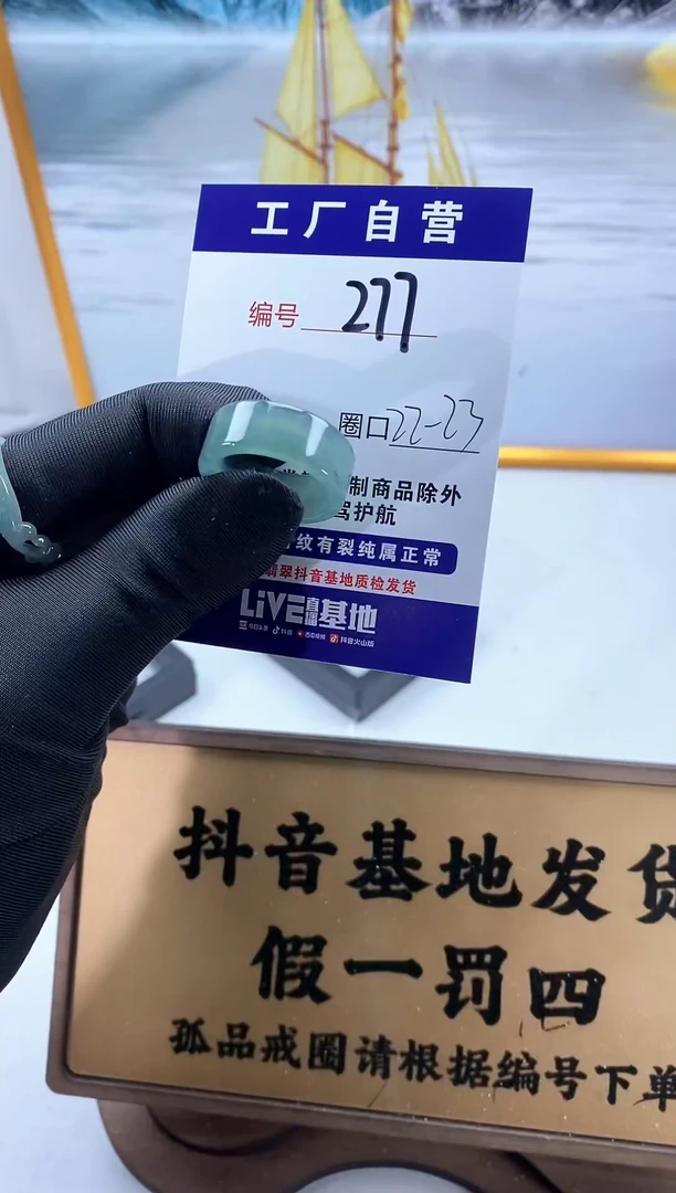 未镶嵌戒圈翡翠277