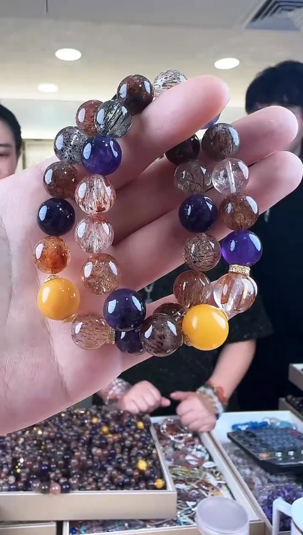 【闪购商品】水晶12+黑加仑超七手串多样性发一件未镶嵌