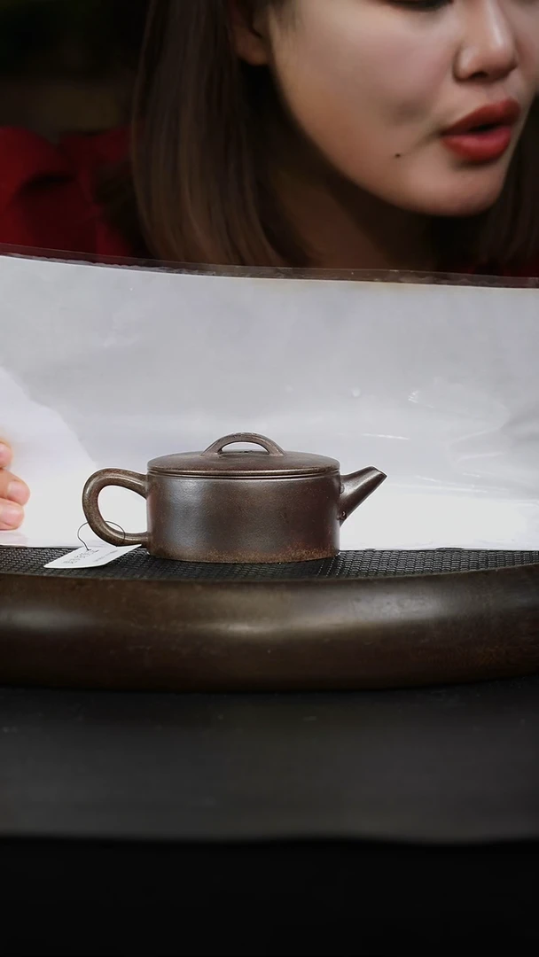 茶壶紫砂柴烧 汉瓦