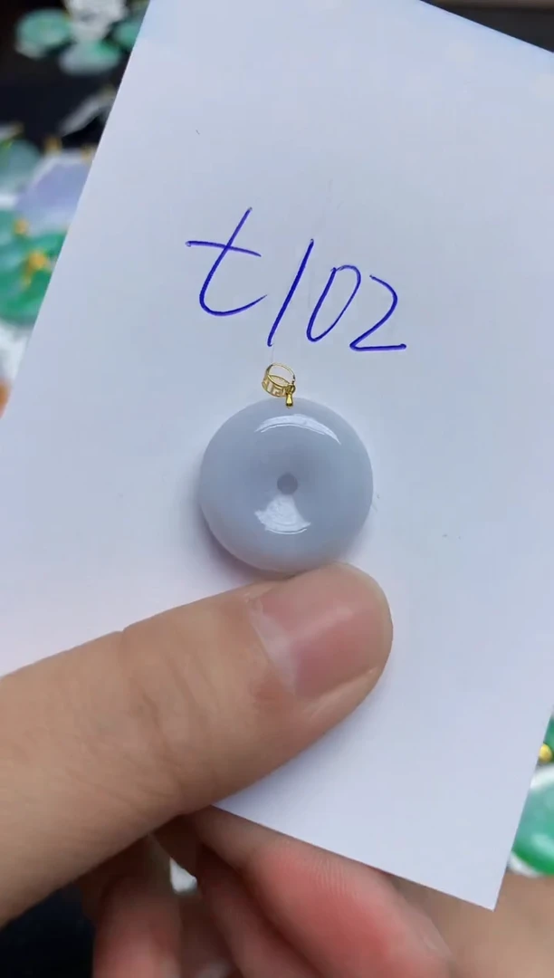 翡翠18K金镶嵌颈饰11111111