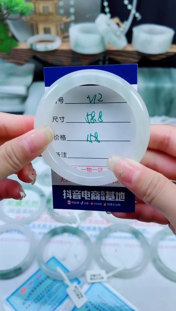 未镶嵌手镯石英质玉（天山翠）12