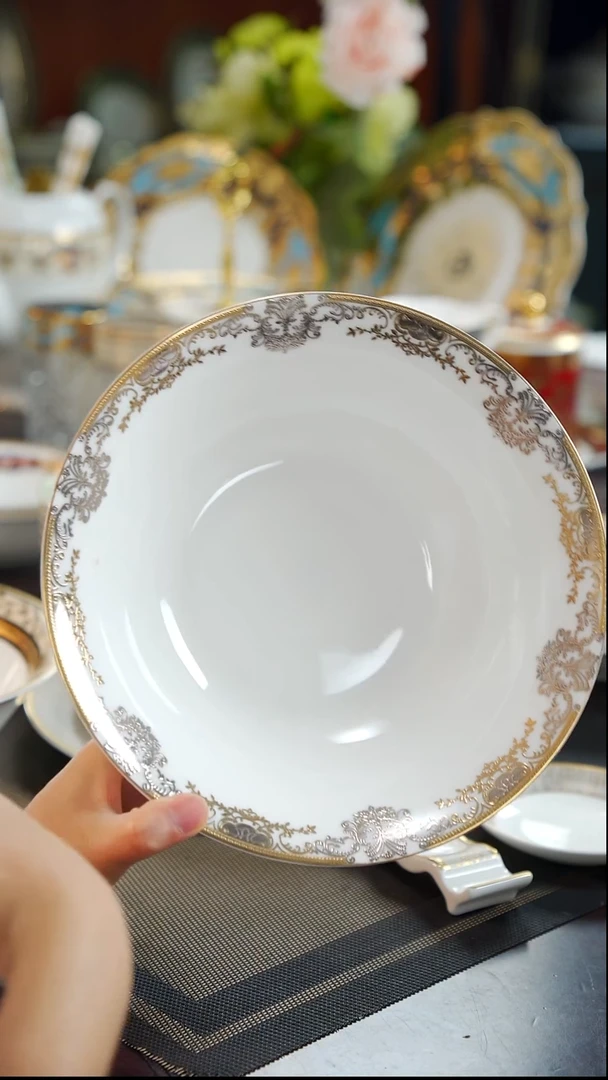 瓷片9英寸大汤碗 1个   福利款