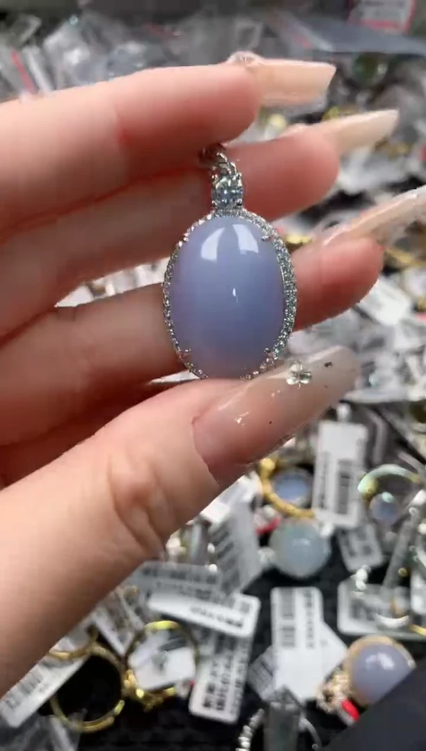 银S925镶嵌戒指翡翠6666----4