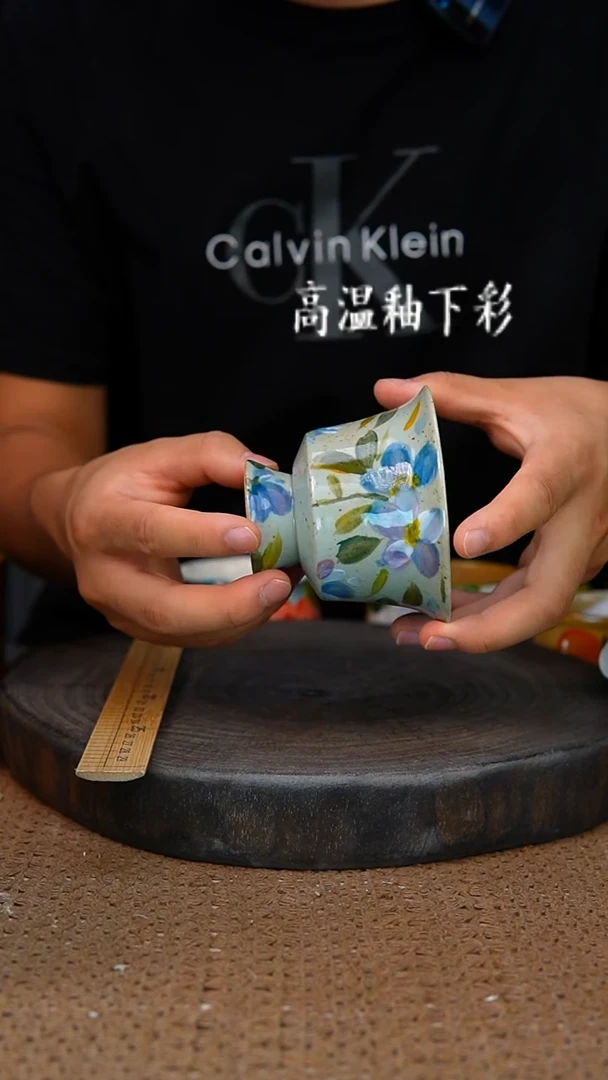 釉下彩10手工高温陶瓷