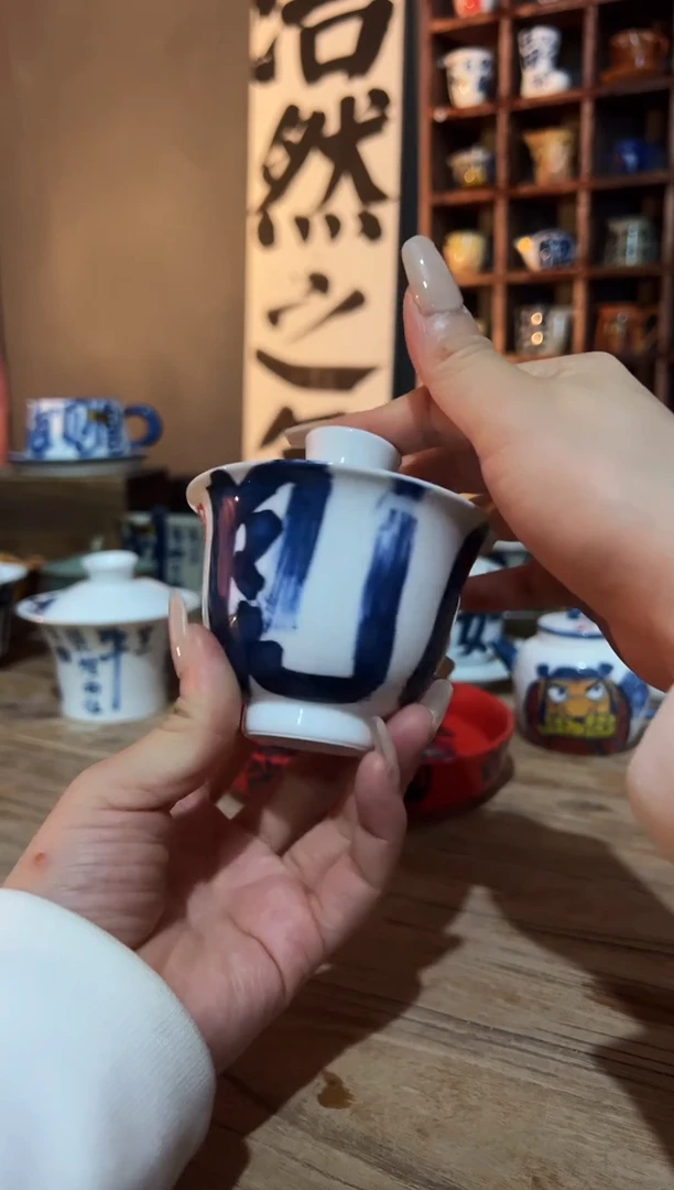 【闪购商品】观云听雨原创手绘茶具