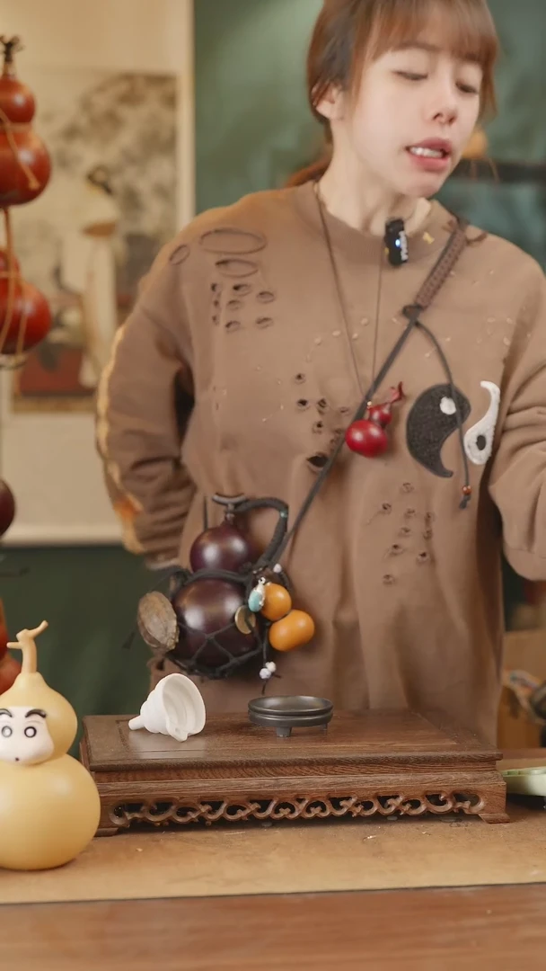 【闪购商品】197号精品天然大漆工艺防渗内胆酒葫芦~