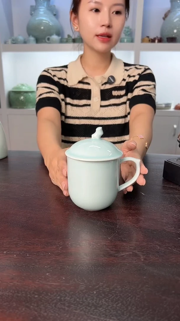 龙泉云间青瓷小米茶器