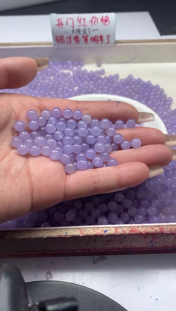 【闪购商品】玛瑙/玉髓颈饰未镶嵌w2161冰仙紫6mm*50颗