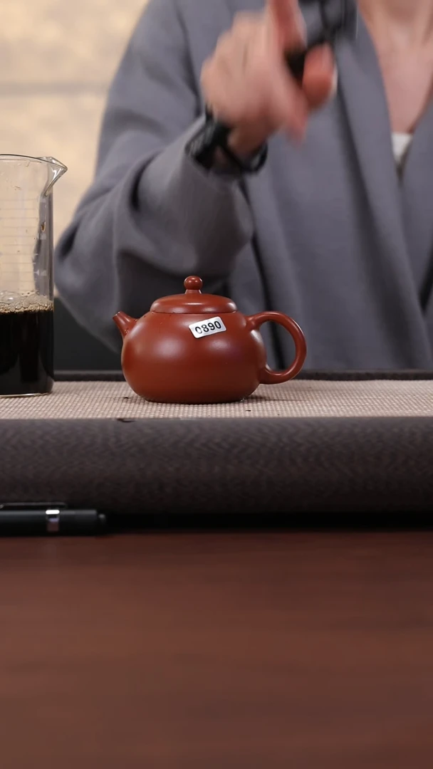 【闪购商品】紫砂茶壶890朱泥 豆蔻西施 175cc