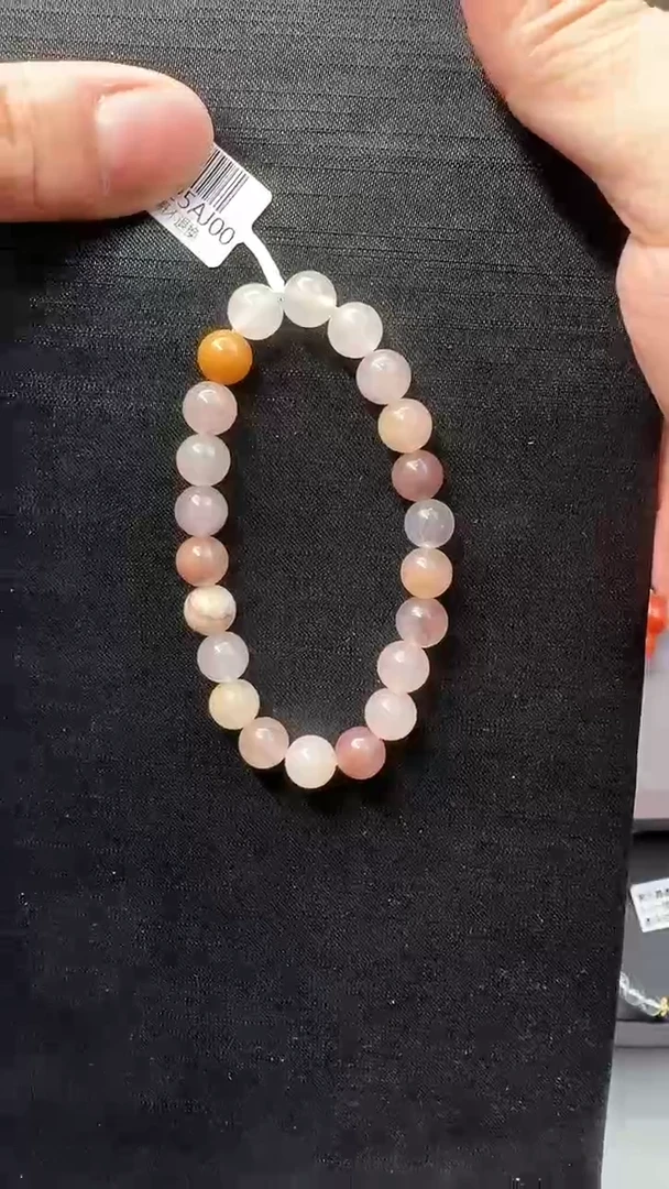 【闪购商品】石英质玉手串未镶嵌金丝玉紫罗兰多宝圆珠单圈