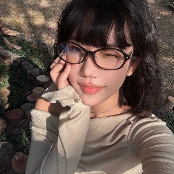 中古风西太后小土星书呆子眼镜近视女可配度数防蓝光素颜眼睛框架