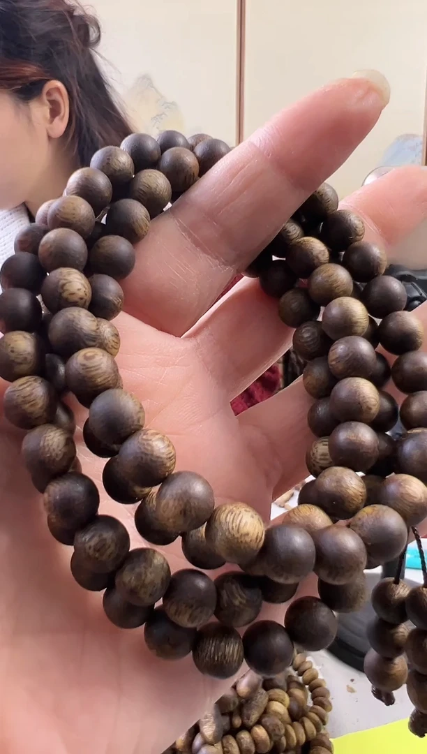 【闪购商品】沉香手串棋楠圆珠多圈手串30克