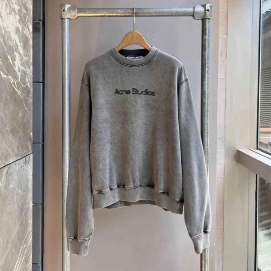 （PM）108 Acne Studios 褪色做旧徽标字母长袖卫衣 S-L码 全新