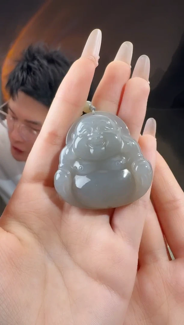 颈饰未镶嵌和田玉佛公 无