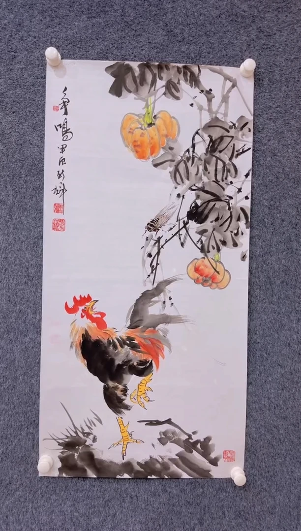 【闪购商品】国画1.25展馆-颜新辉三尺-争鸣