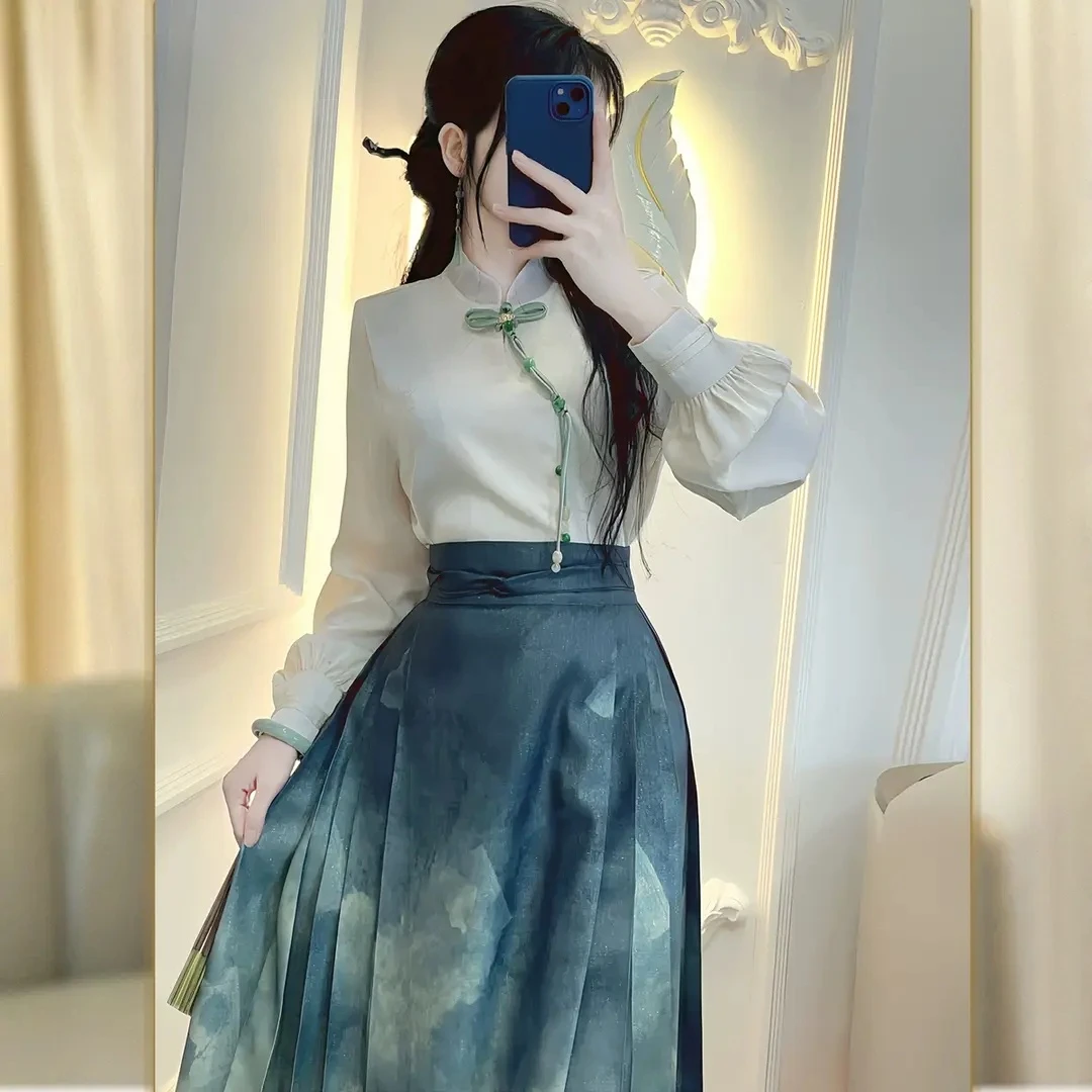 春夏季通用马面裙汉服常规套装中国风古装仙气日常百搭汉元素