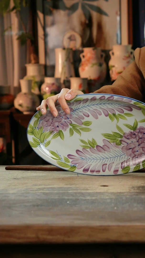 【闪购商品】瓷片景德镇纯手工釉下彩精品餐具