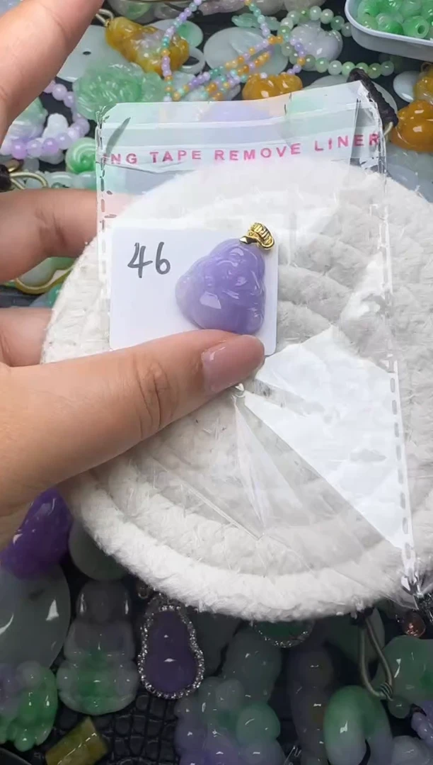 颈饰未镶嵌翡翠缅甸翡翠吊坠