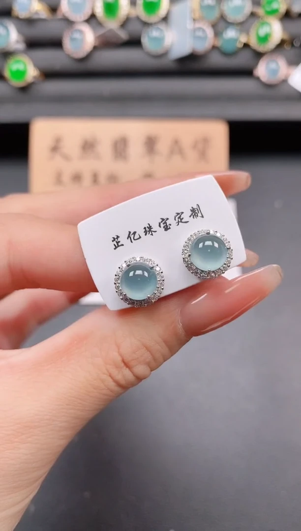 银S925镶嵌戒指翡翠111
