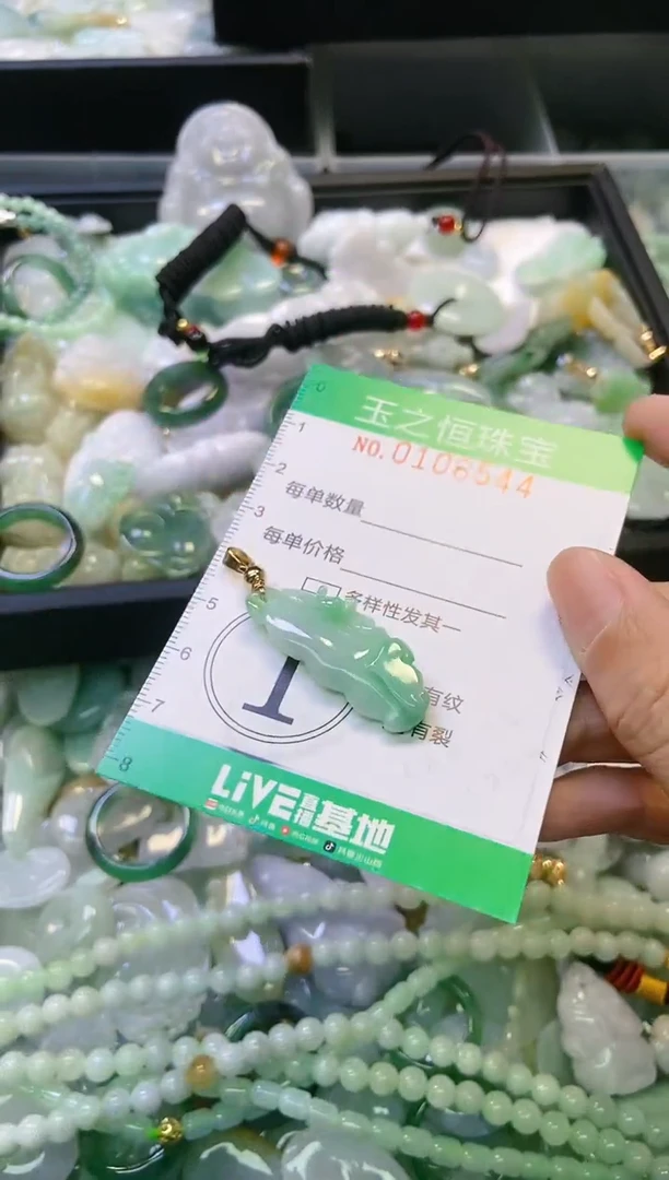 翡翠未镶嵌颈饰闪购0106544