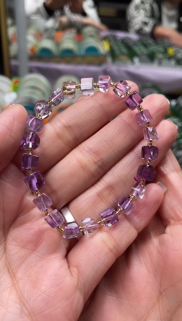 未镶嵌手链紫晶慧天然水晶手串