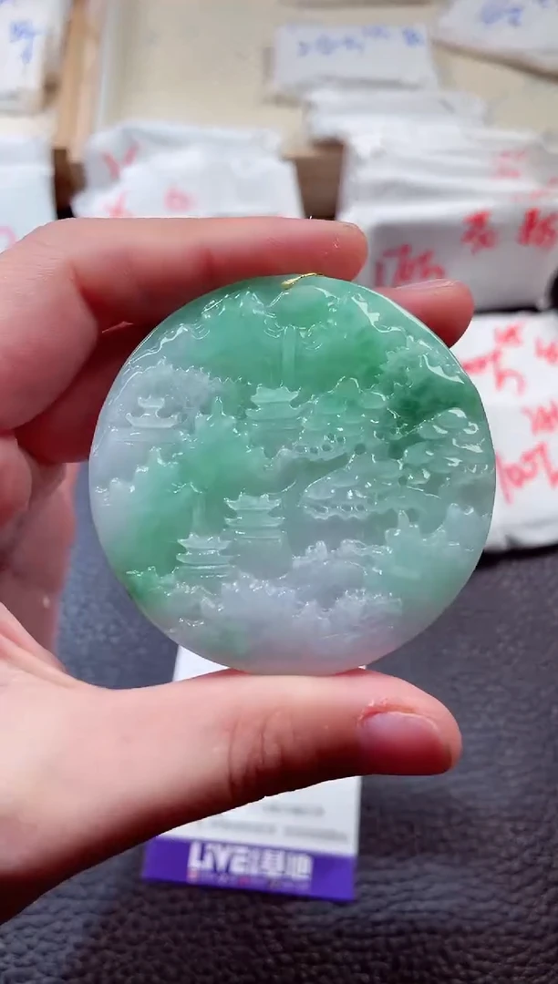 翡翠未镶嵌颈饰000003209
