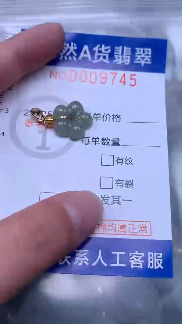 翡翠未镶嵌吊坠(不含链)1