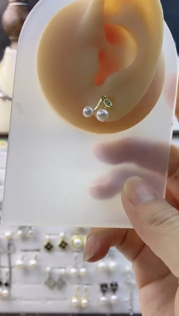 合金耳饰淡水珍珠100