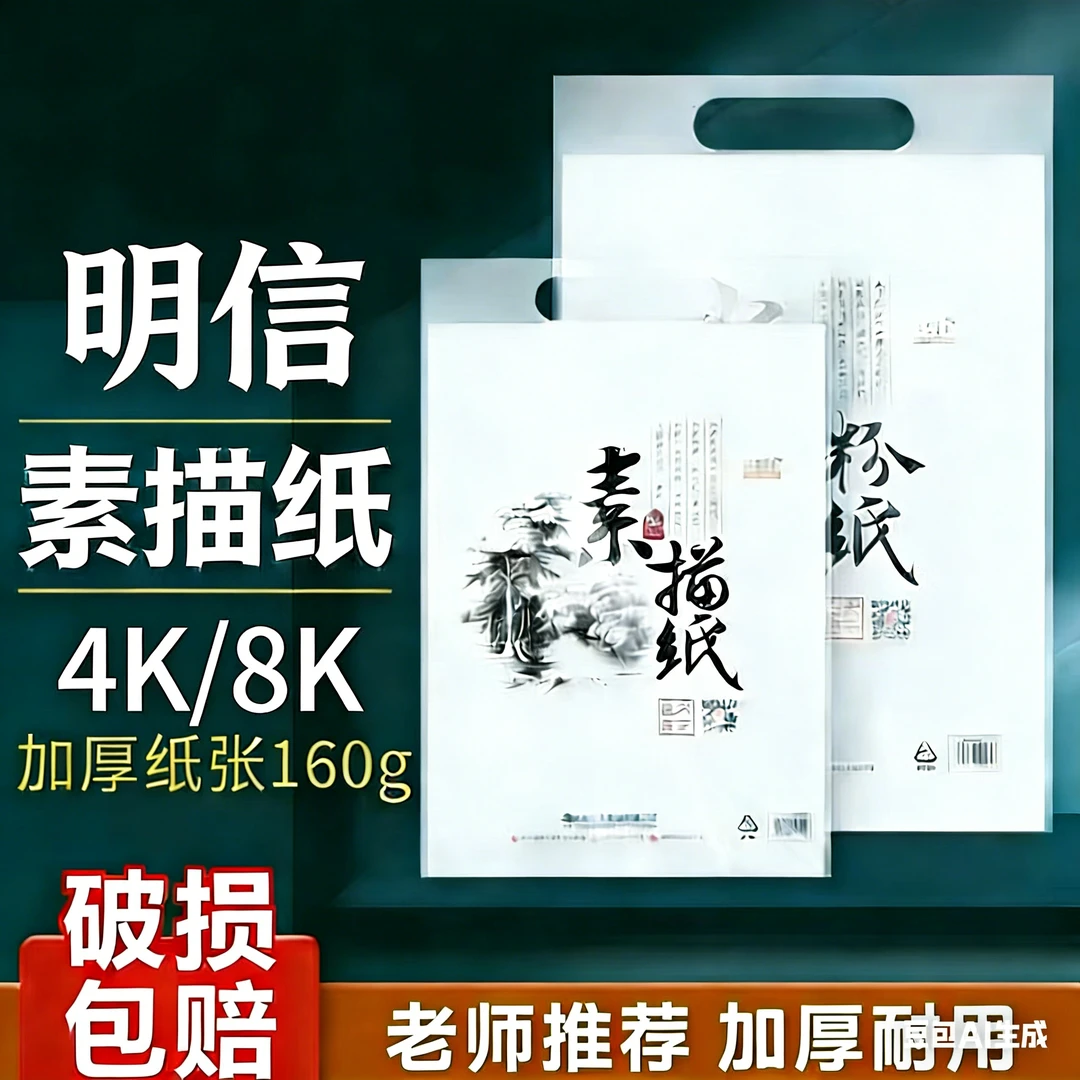 加厚8K素描纸学生用可用于水粉水彩速写绘画的美术专用纸