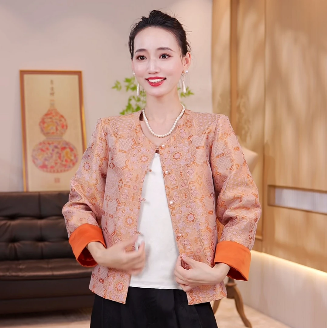 【秋意浓】早秋新款女士短款气质百搭休闲装外套JX0148