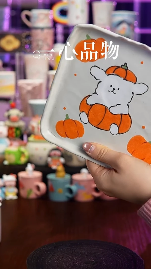 杯子瓷Y778景德镇手工手绘杯子摆件