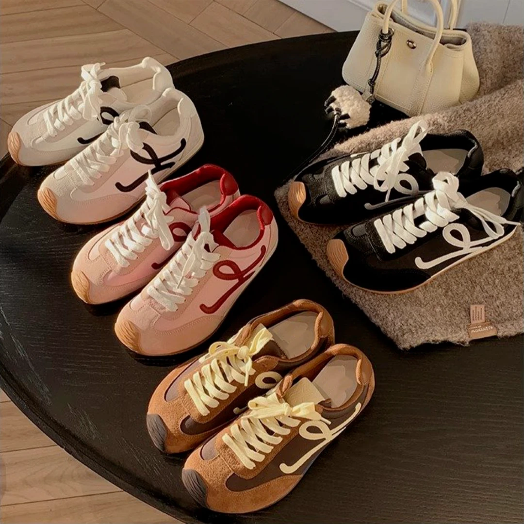 小罗德训鞋2025春夏新款明星爆款小众时髦软底平底休闲百搭阿甘鞋