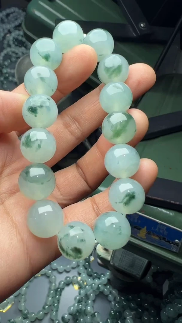 未镶嵌手串翡翠缅甸翡翠A货卡14......15颗
