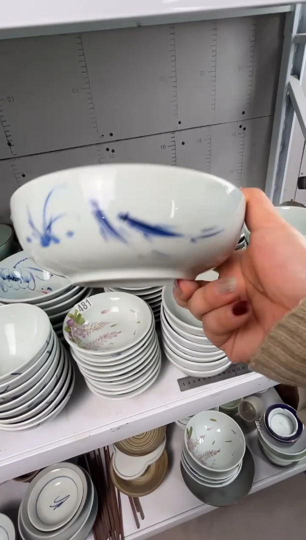 明舟中暇手绘6寸罗汉碗（单只装随机图案）