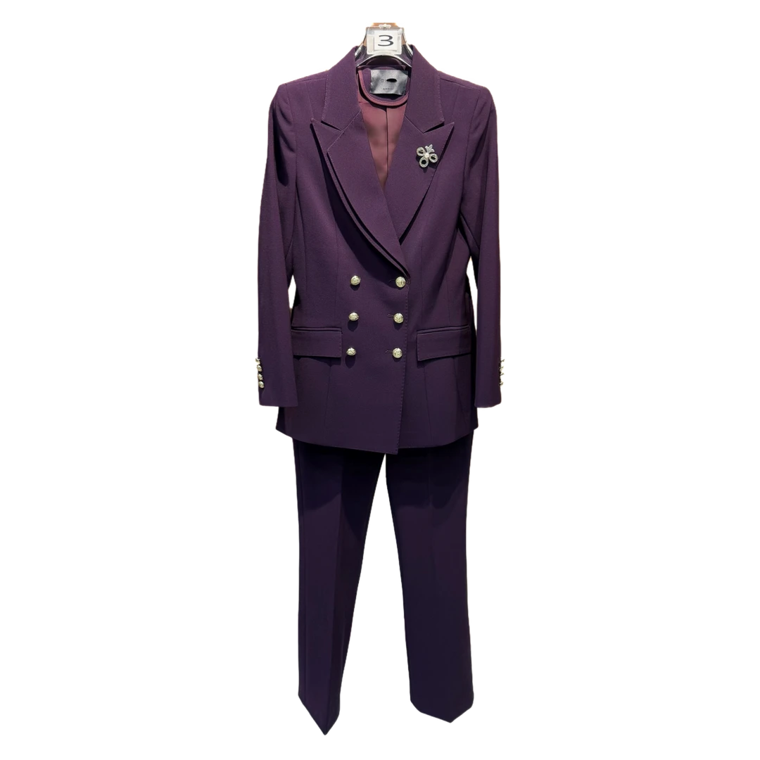 AQY 00587秋季新款职业通勤时尚套装