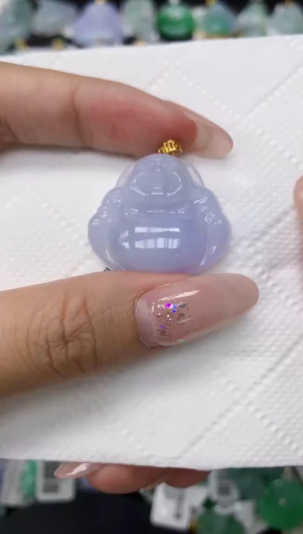 颈饰18K金镶嵌翡翠1111111111