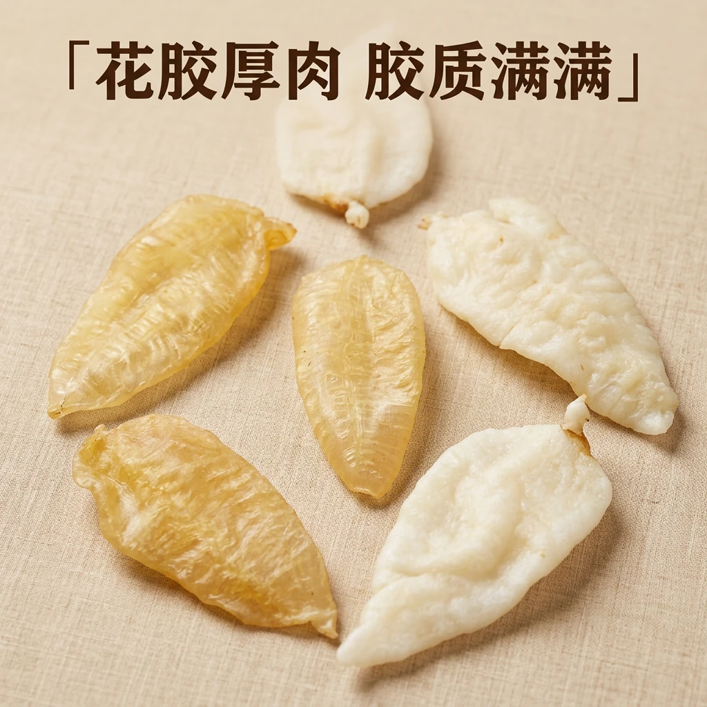万品岛叶子胶深海树叶胶干货花胶正品鱼胶鱼肚鱼鳔煲汤