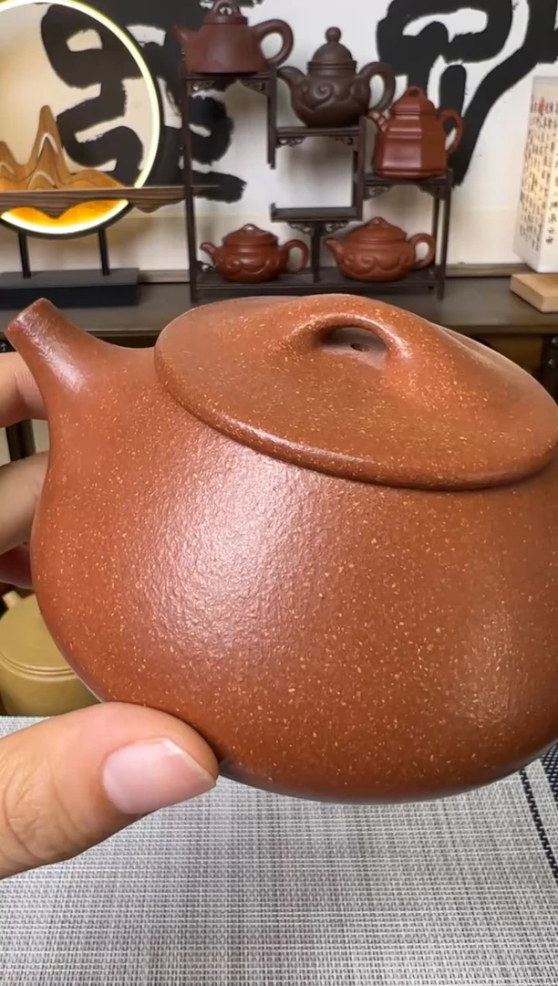 茶壶段泥黄降坡景州石瓢壶260CC