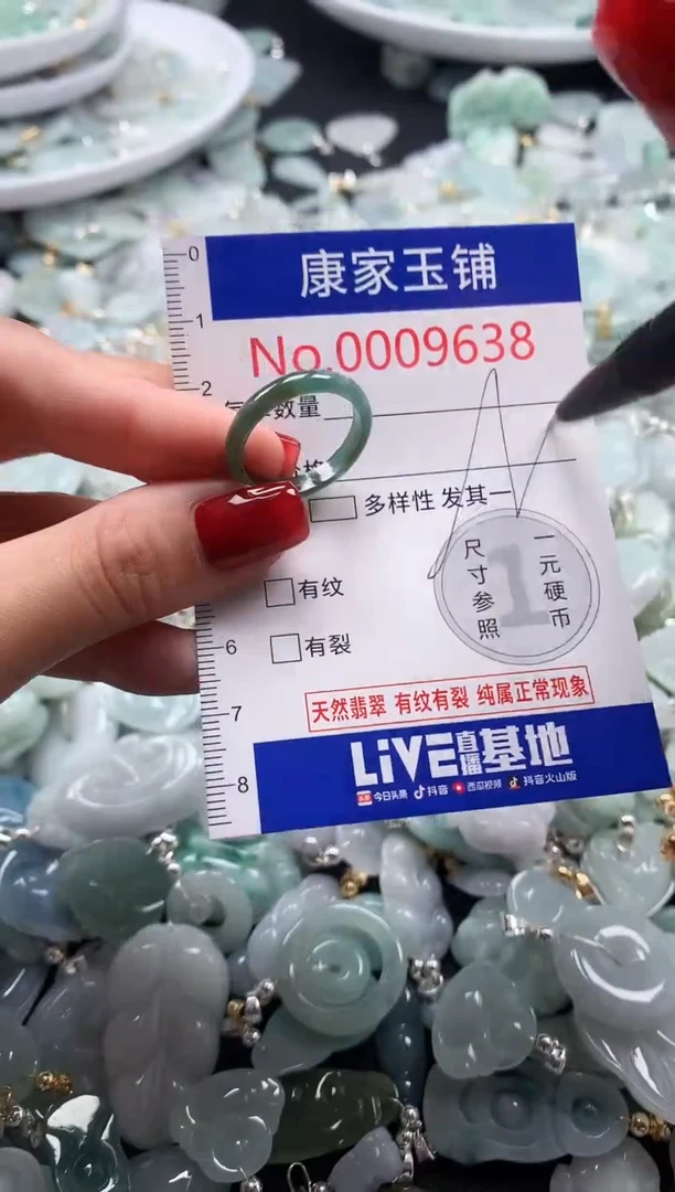 翡翠未镶嵌吊坠(不含链)9638