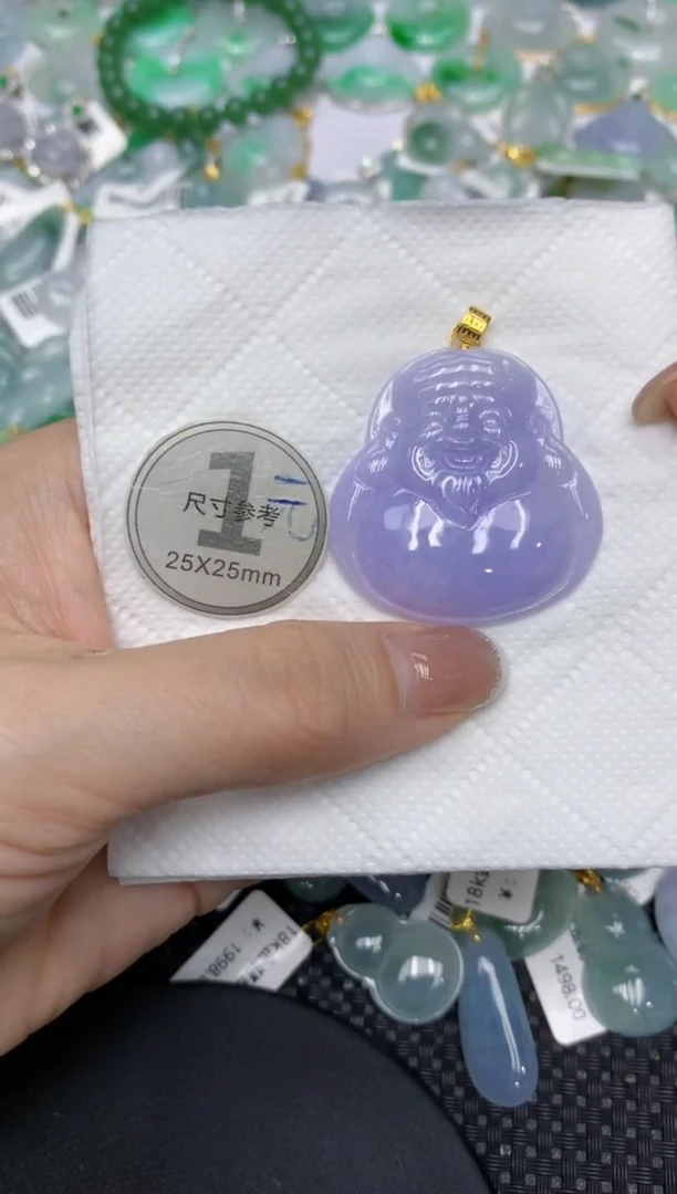 颈饰18K金镶嵌翡翠11111111