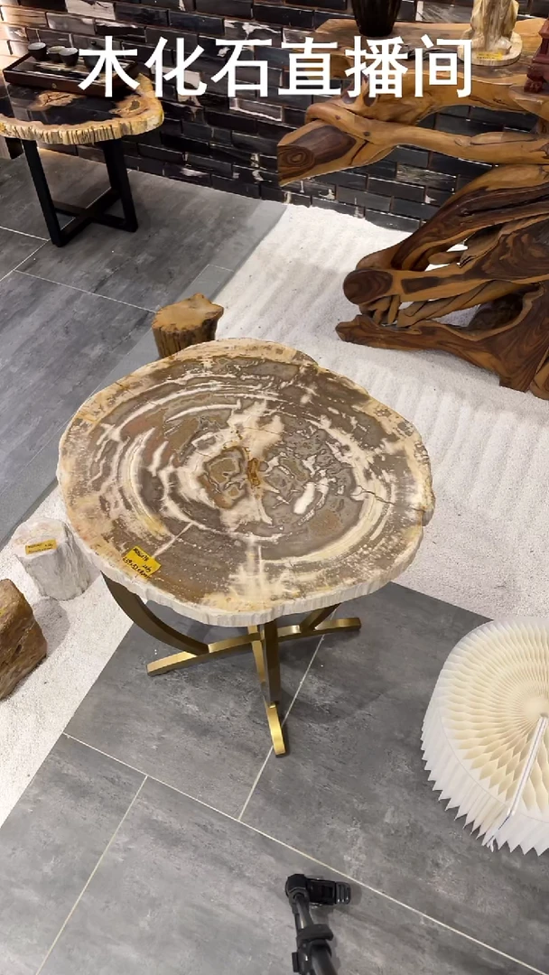 有机玻璃木化石桌面板一件