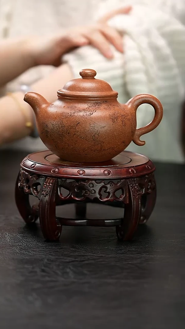 茶壶紫砂用****2全手工莲子孤品福利