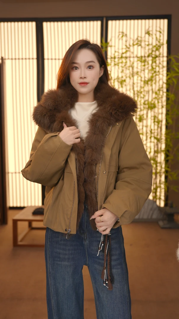 CJ【】新款麂皮宽松加厚外套秋冬保暖上衣YY25120211