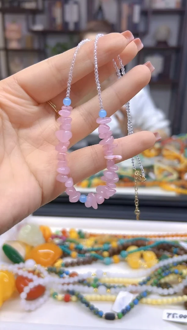 【闪购商品】水晶颈饰未镶嵌DIY款X542